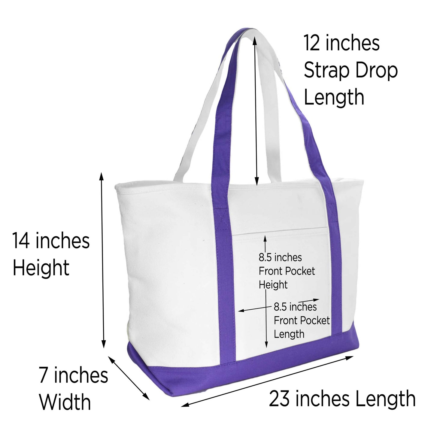 Dalix Rainbow Tote Bag