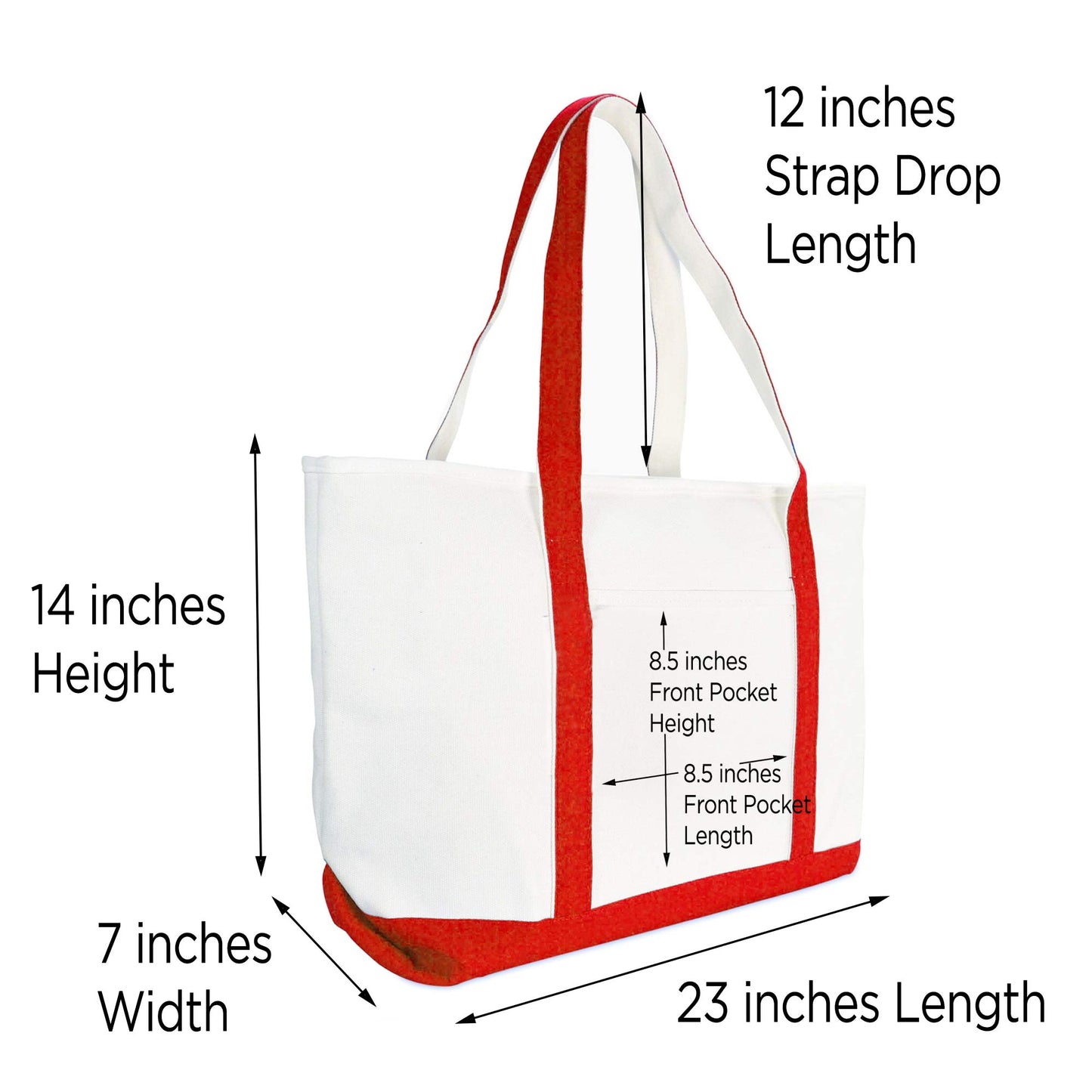 Dalix Rainbow Tote Bag