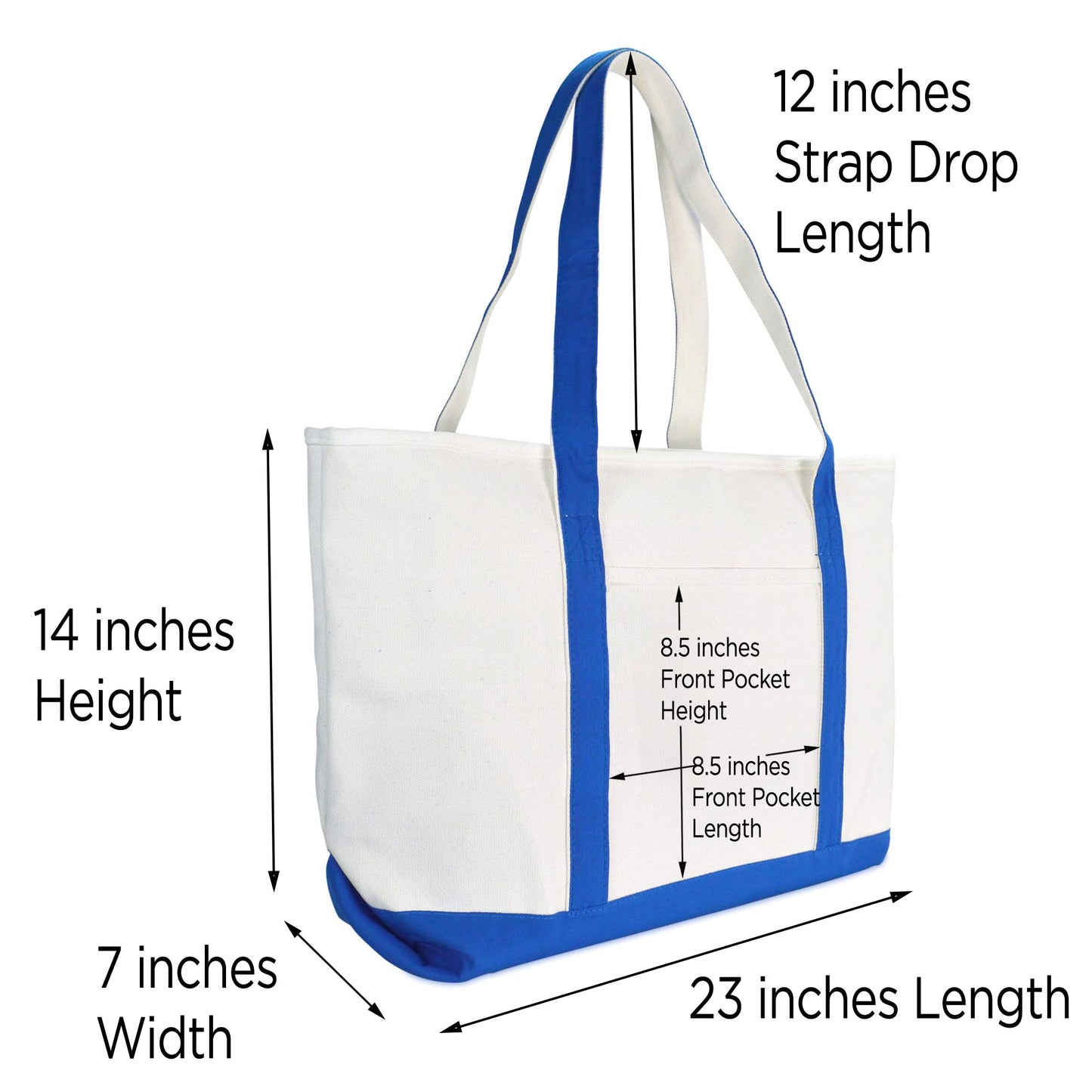 Dalix Rainbow Tote Bag