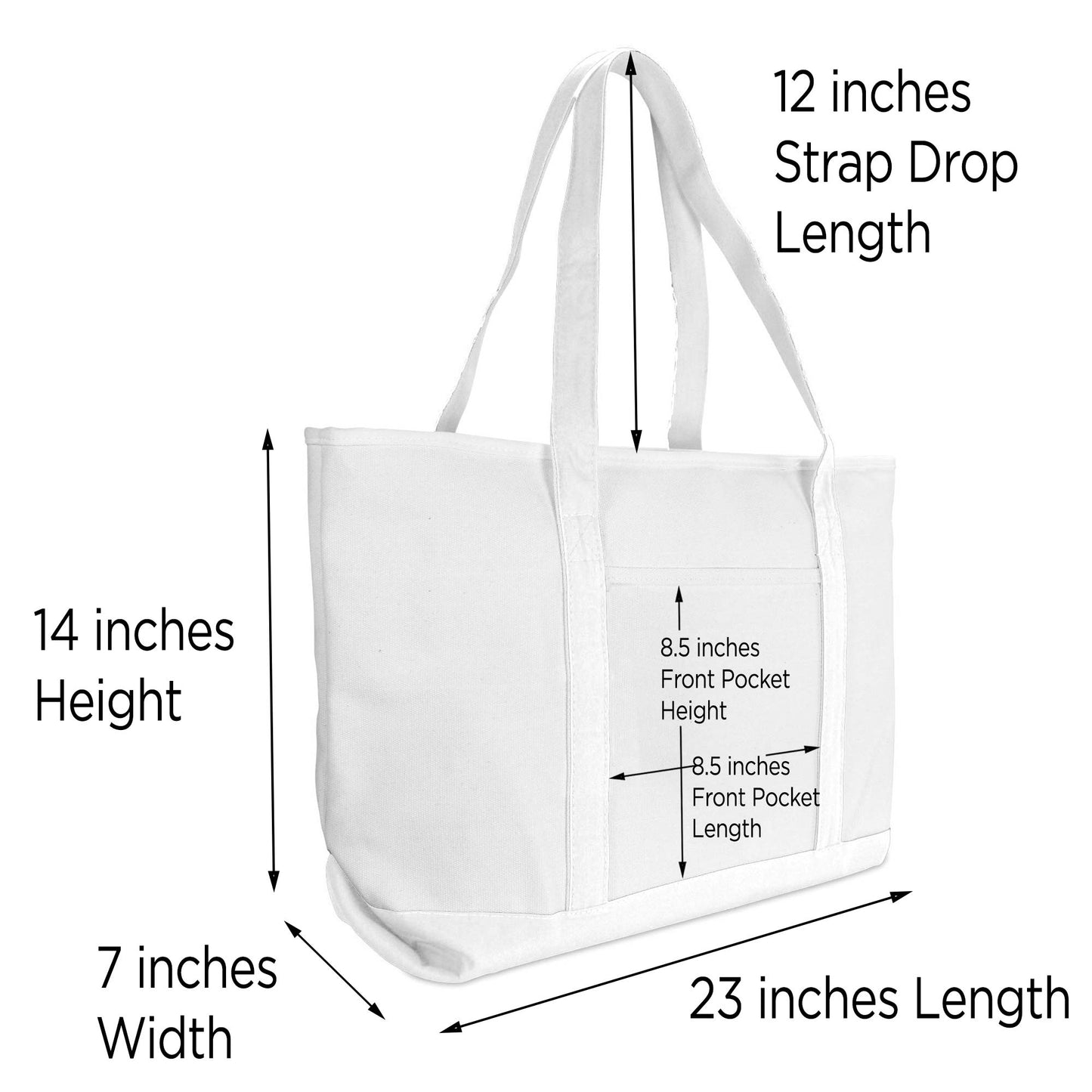 Dalix Rainbow Tote Bag