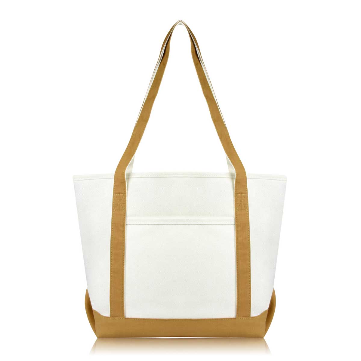 Dalix  Daily Shoulder Tote Bag Premium Cotton Canvas