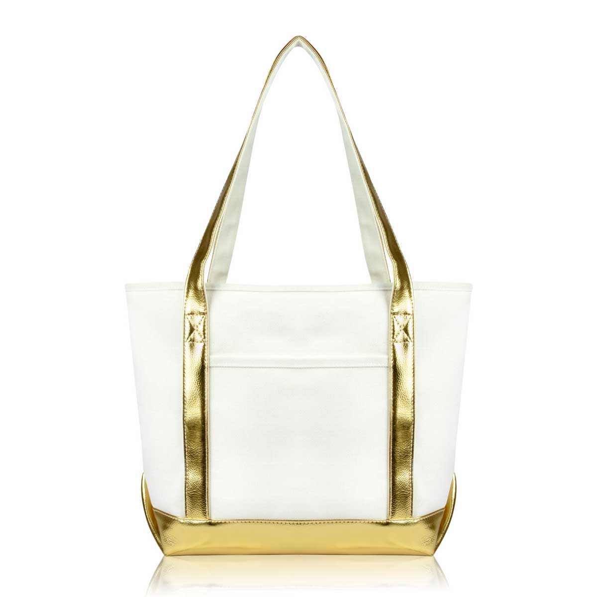 Dalix Daily Shoulder Tote Bag Premium Cotton Canvas
