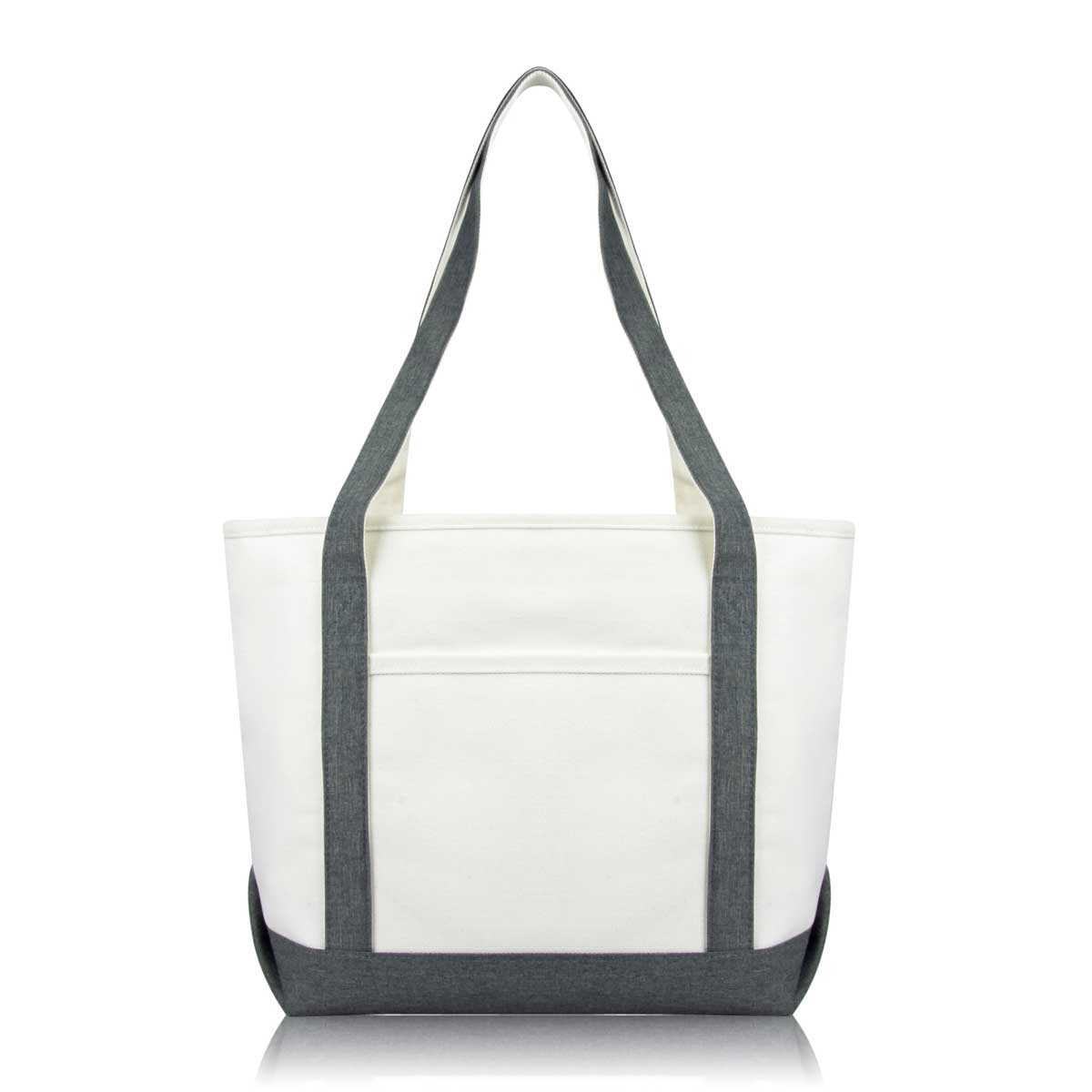 Dalix Daily Shoulder Tote Bag Premium Cotton Canvas