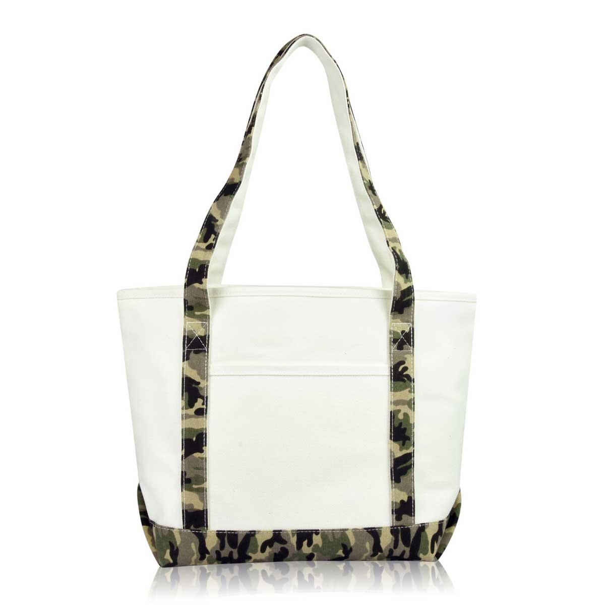 Dalix  Daily Shoulder Tote Bag Premium Cotton Canvas