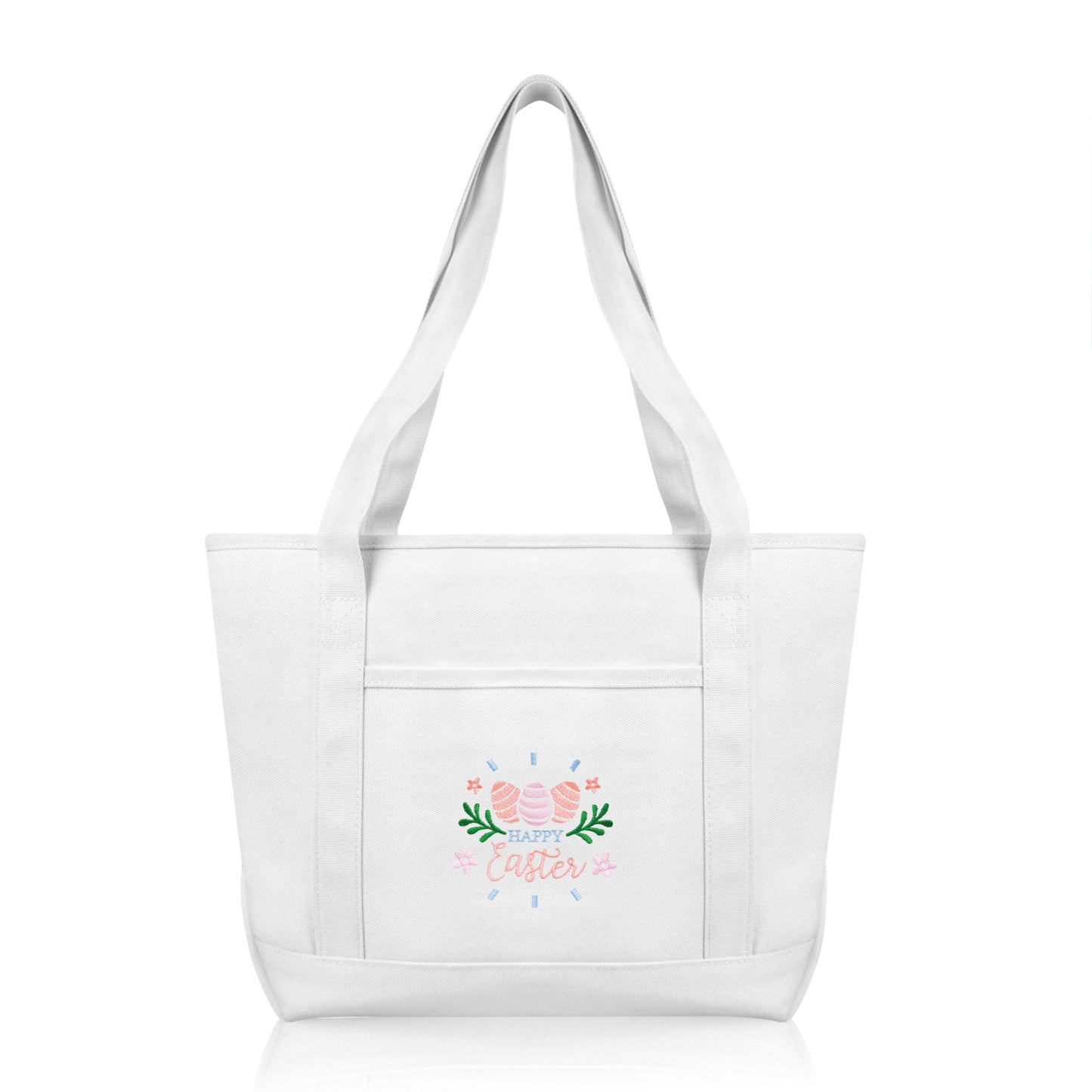 Dalix Happy Easter Tote Bag