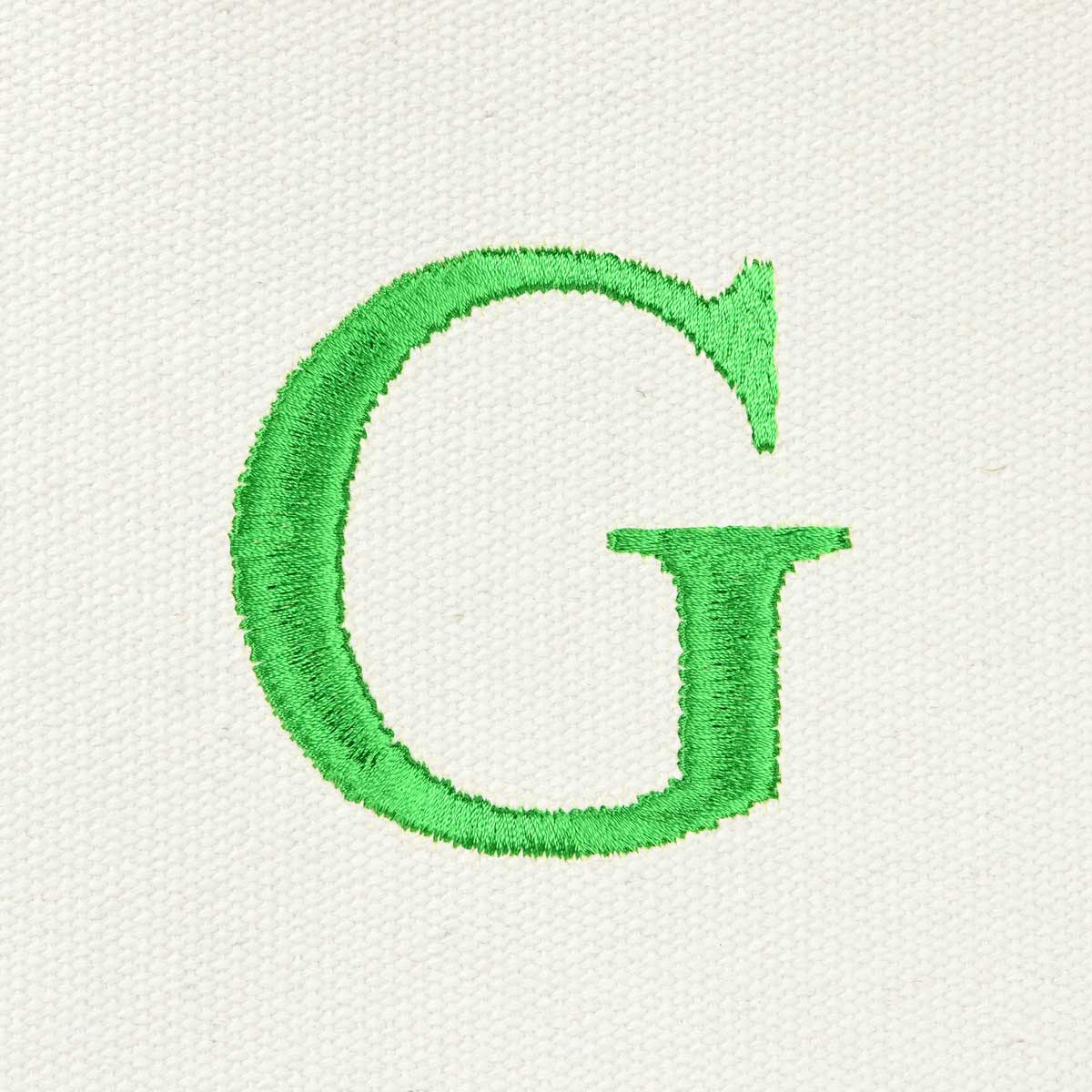Dalix Medium Personalized Tote Bag Monogrammed Initial Letter - G