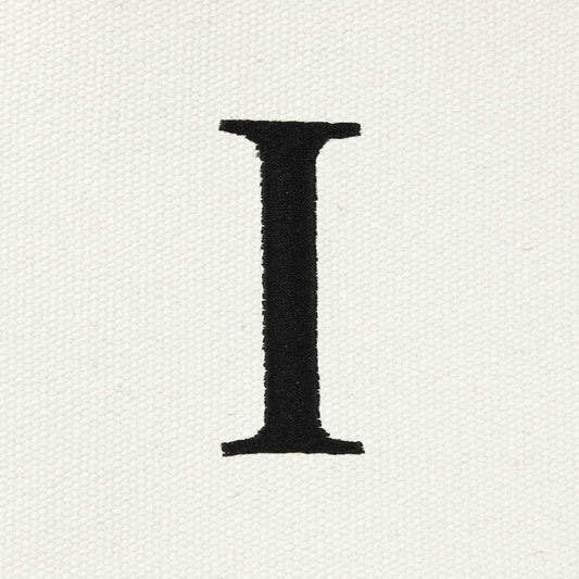Dalix Medium Personalized Tote Bag Monogrammed Initial Letter - I