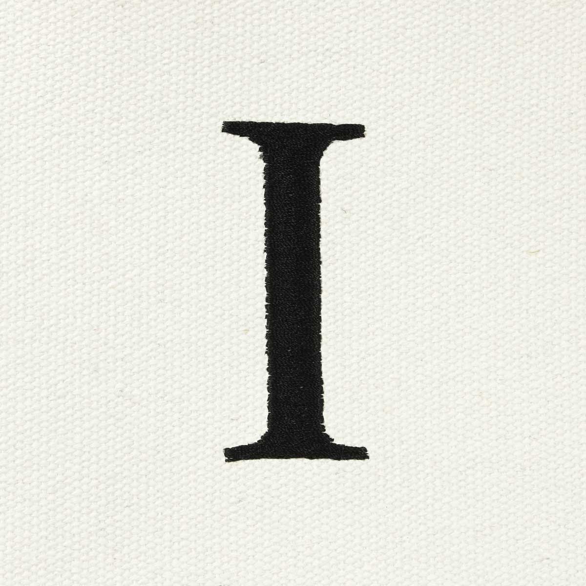 Dalix Medium Personalized Tote Bag Monogrammed Initial Letter - I