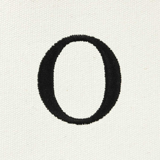 Dalix Medium Personalized Tote Bag Monogrammed Initial Letter - O