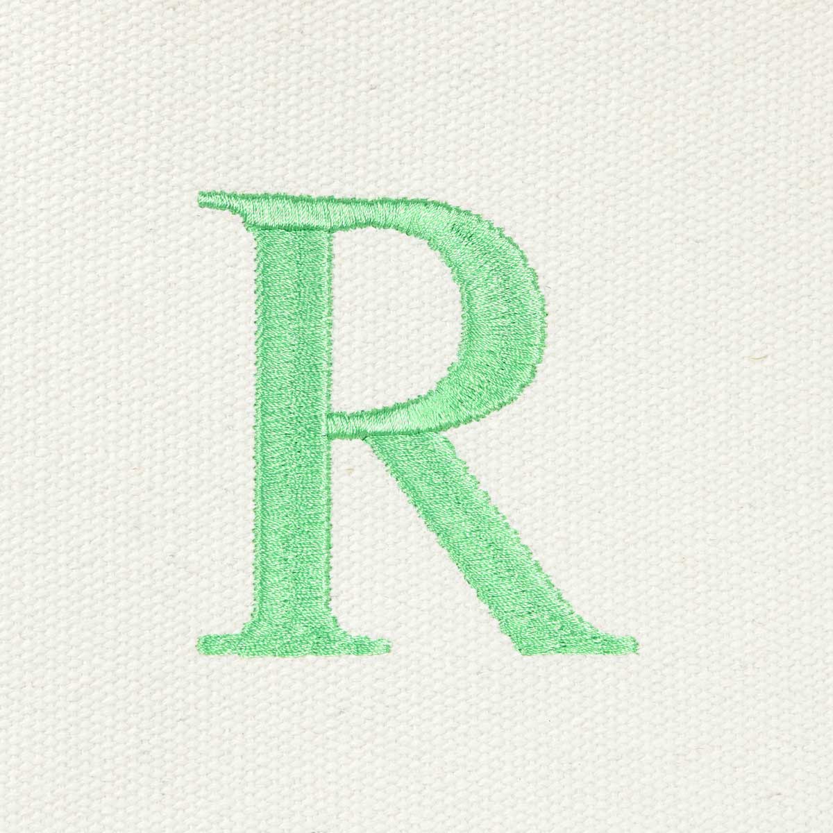 Dalix Medium Personalized Tote Bag Monogrammed Initial Letter - R