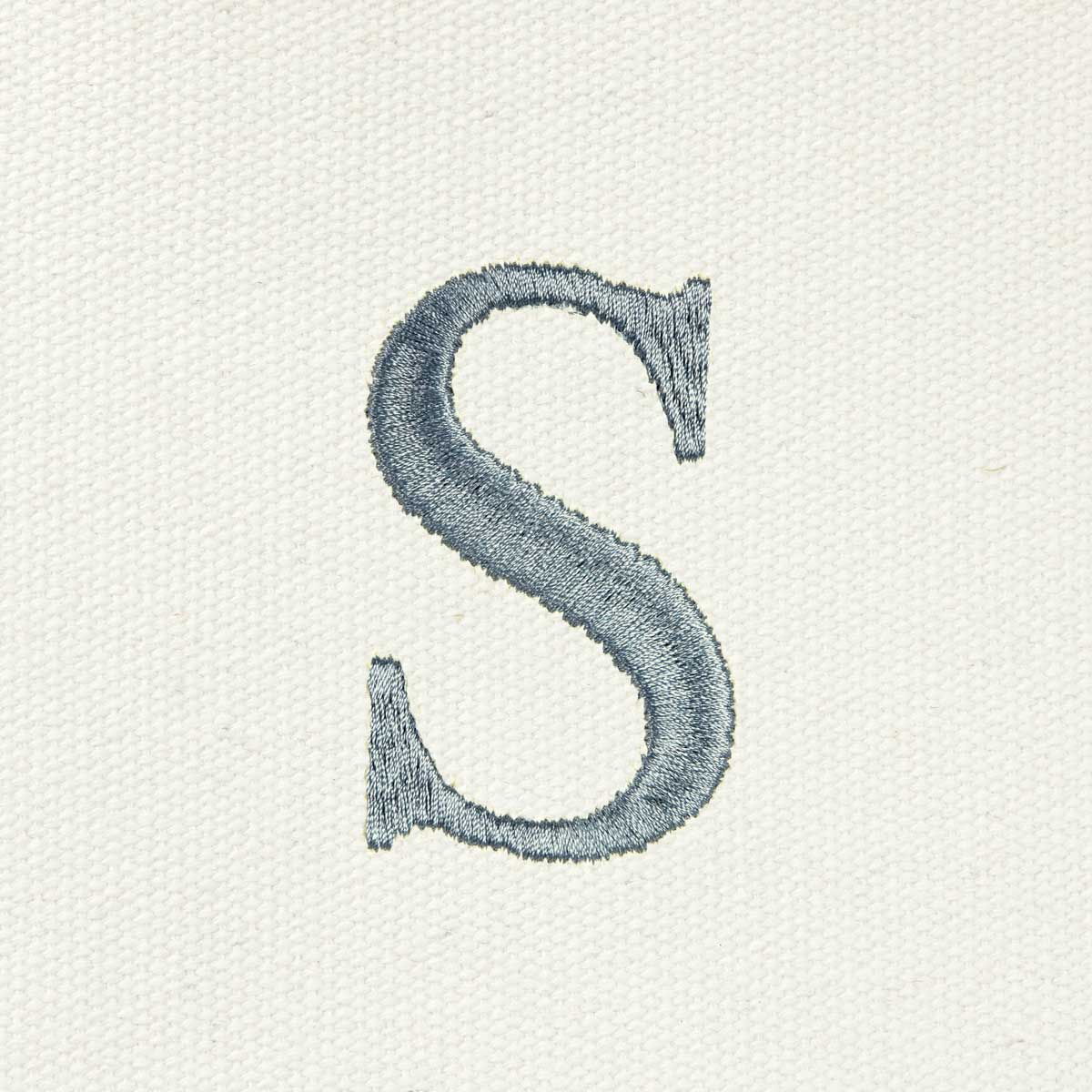 Dalix Medium Personalized Tote Bag Monogrammed Initial Letter - S