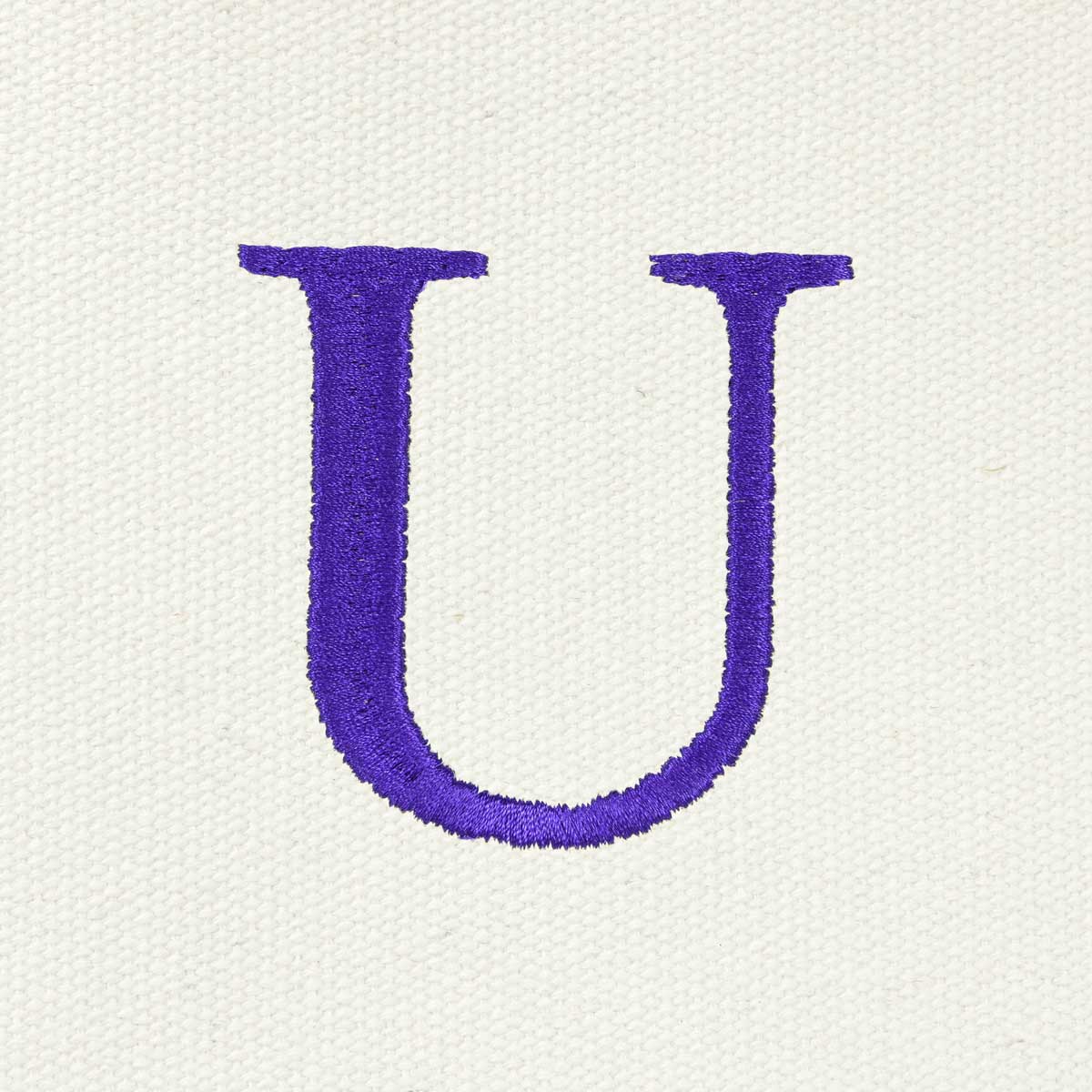 Dalix Medium Personalized Tote Bag Monogrammed Initial Letter - U