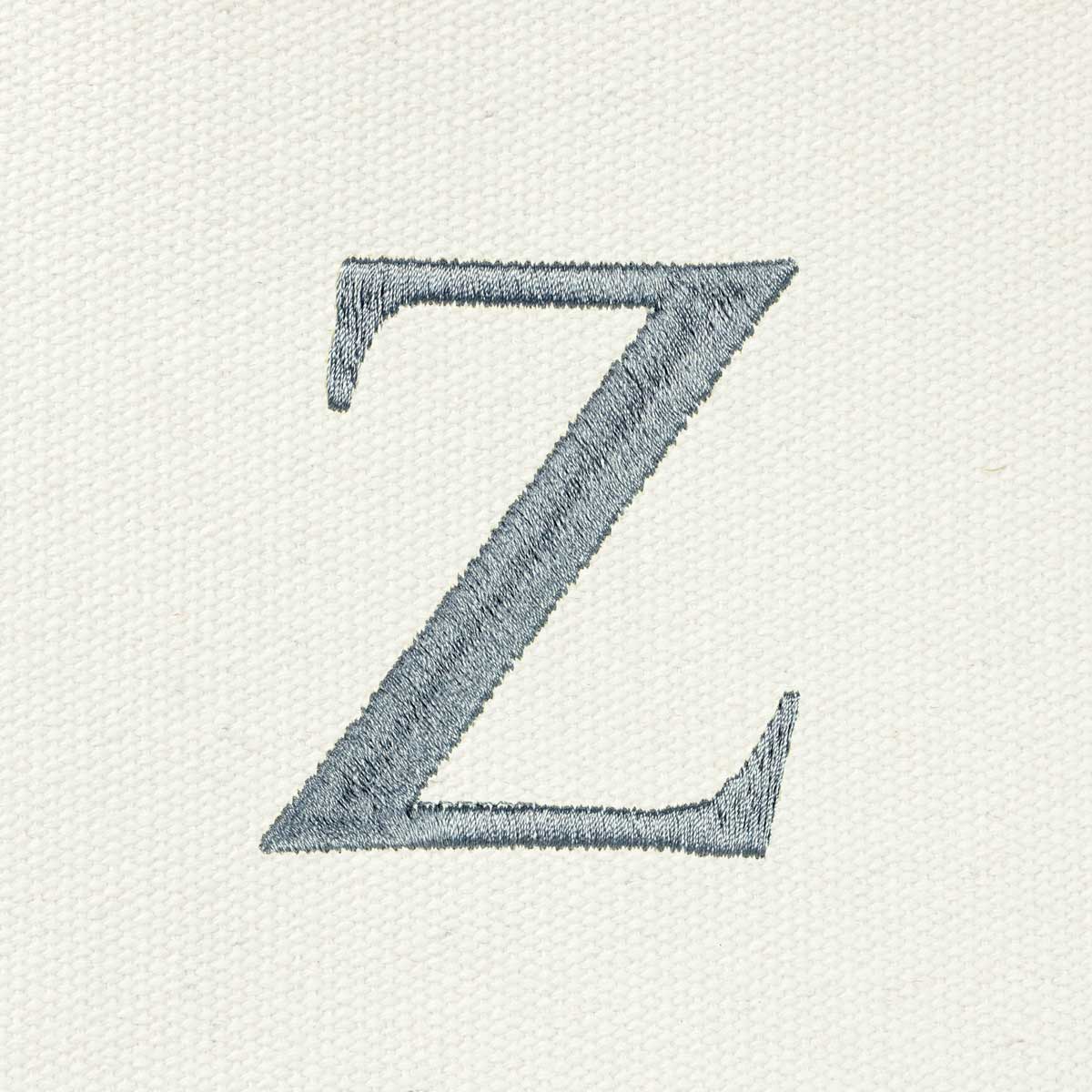 Dalix Medium Personalized Tote Bag Monogrammed Initial Letter - Z