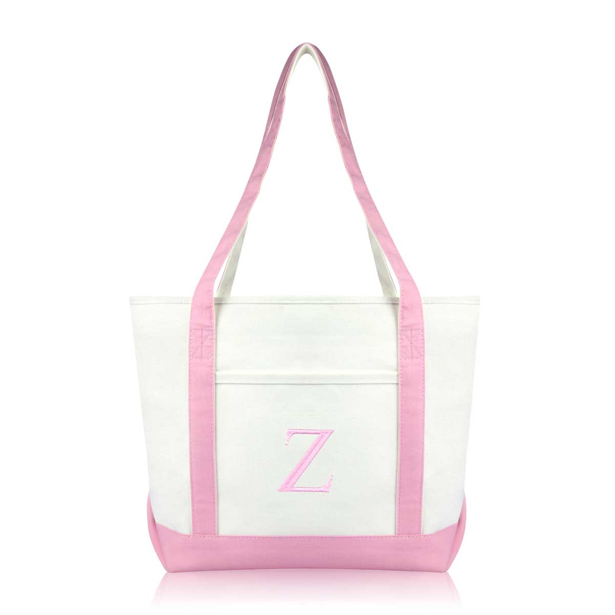 Dalix Medium Personalized Tote Bag Monogrammed Initial Letter - Z