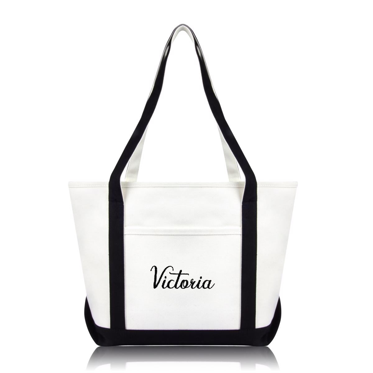 Dalix Womens Names Tote Bag