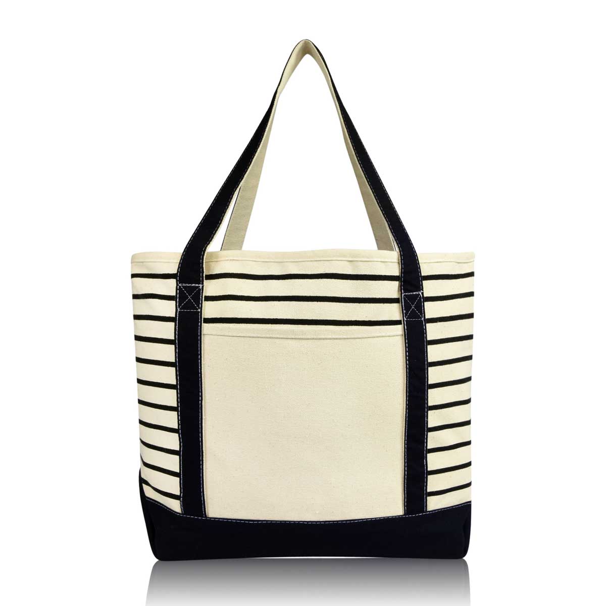 Dalix Striped Soft Tote