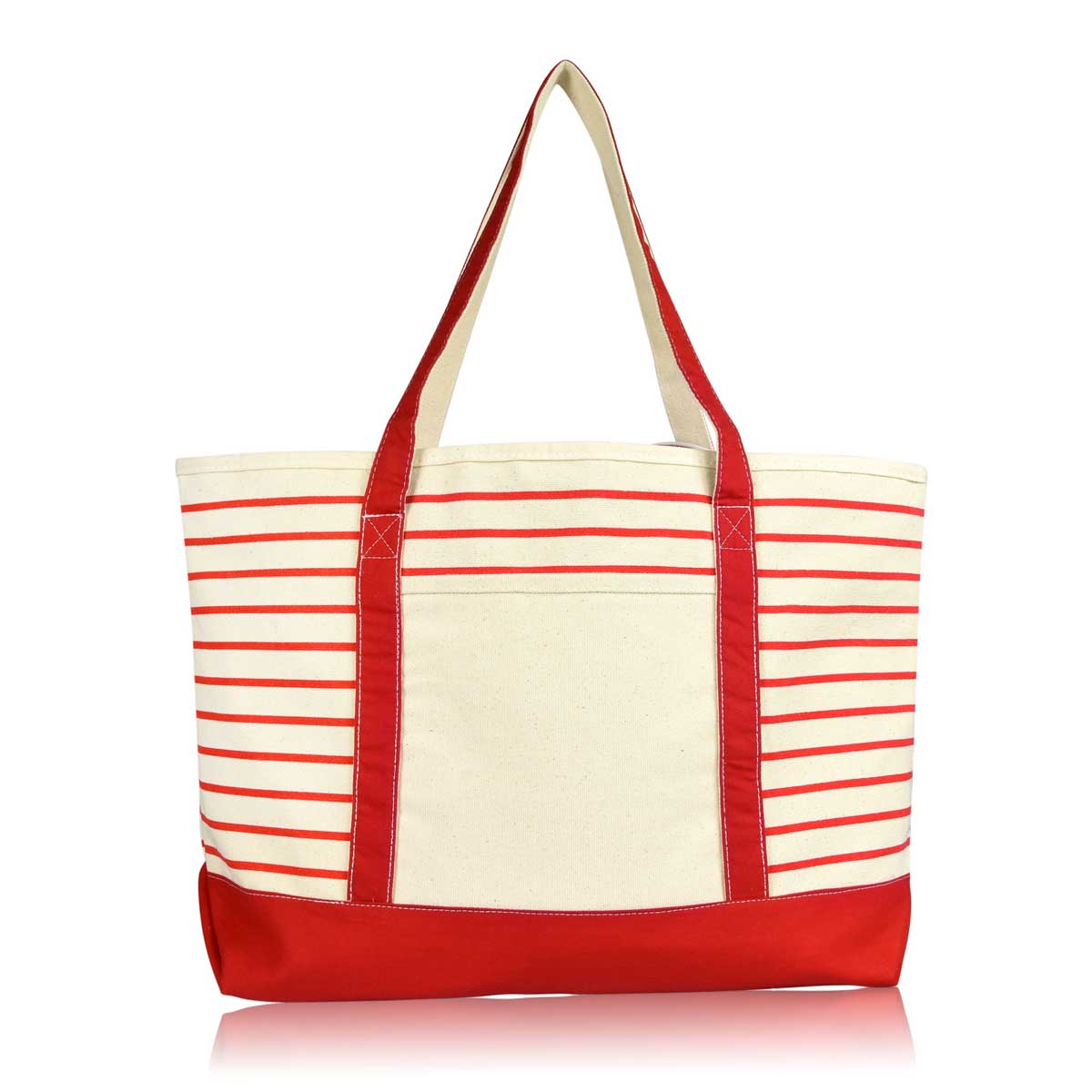 Dalix Striped Soft Tote