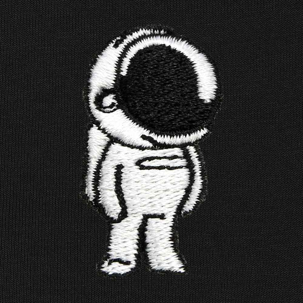 Dalix Astronaut Embroidered Fleece Zip Hoodie Cold Fall Winter Mens in Black 3XL XXX-Large