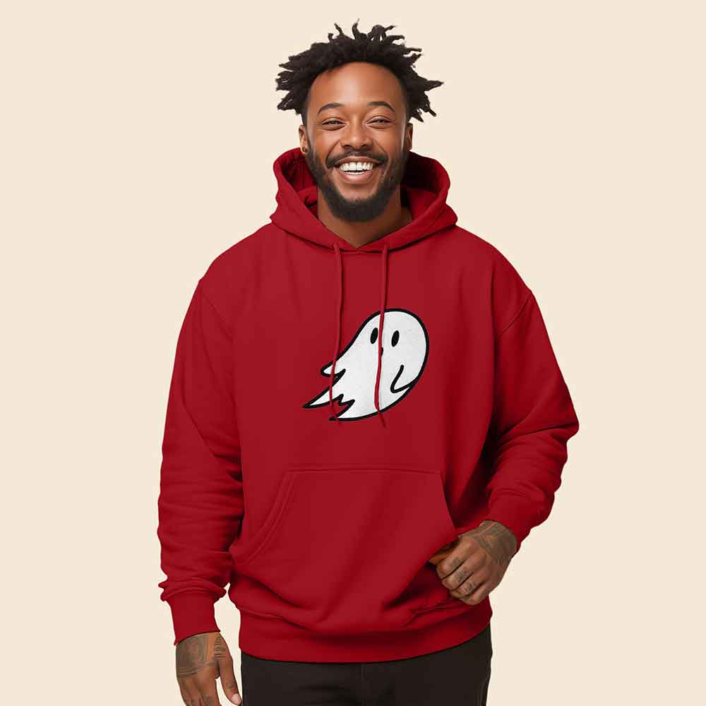 Dalix Giant Ghost Midweight Fleece Hoodie