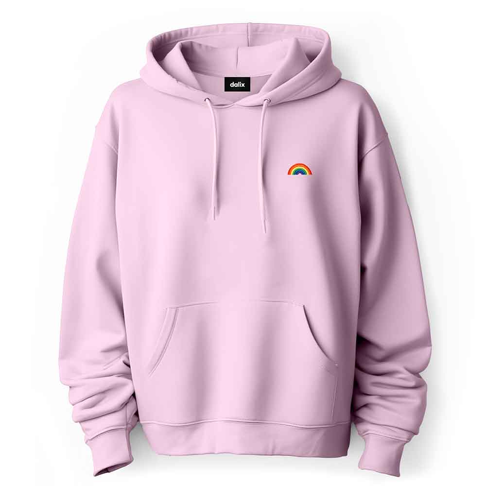 Dalix Rainbow Midweight Fleece Hoodie