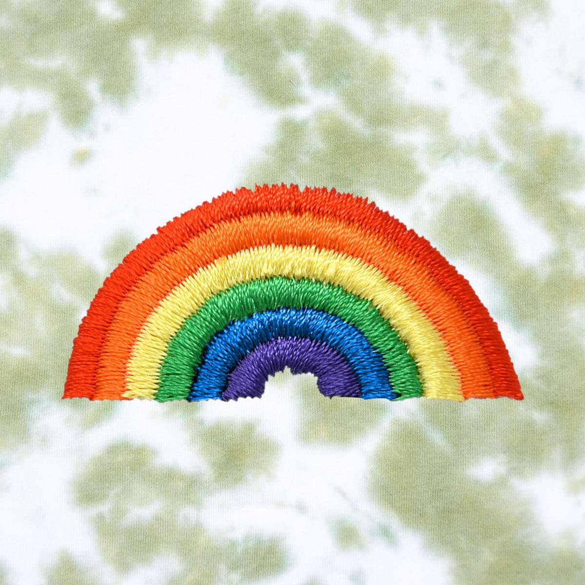 Dalix Rainbow Midweight Fleece Tie Dye Crewneck Sweatshirt