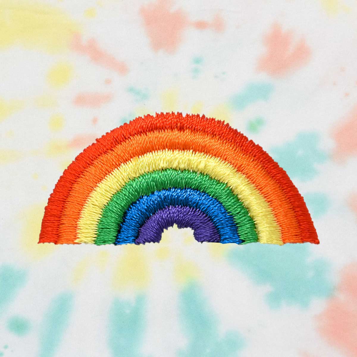 Dalix Rainbow Midweight Fleece Tie Dye Crewneck Sweatshirt