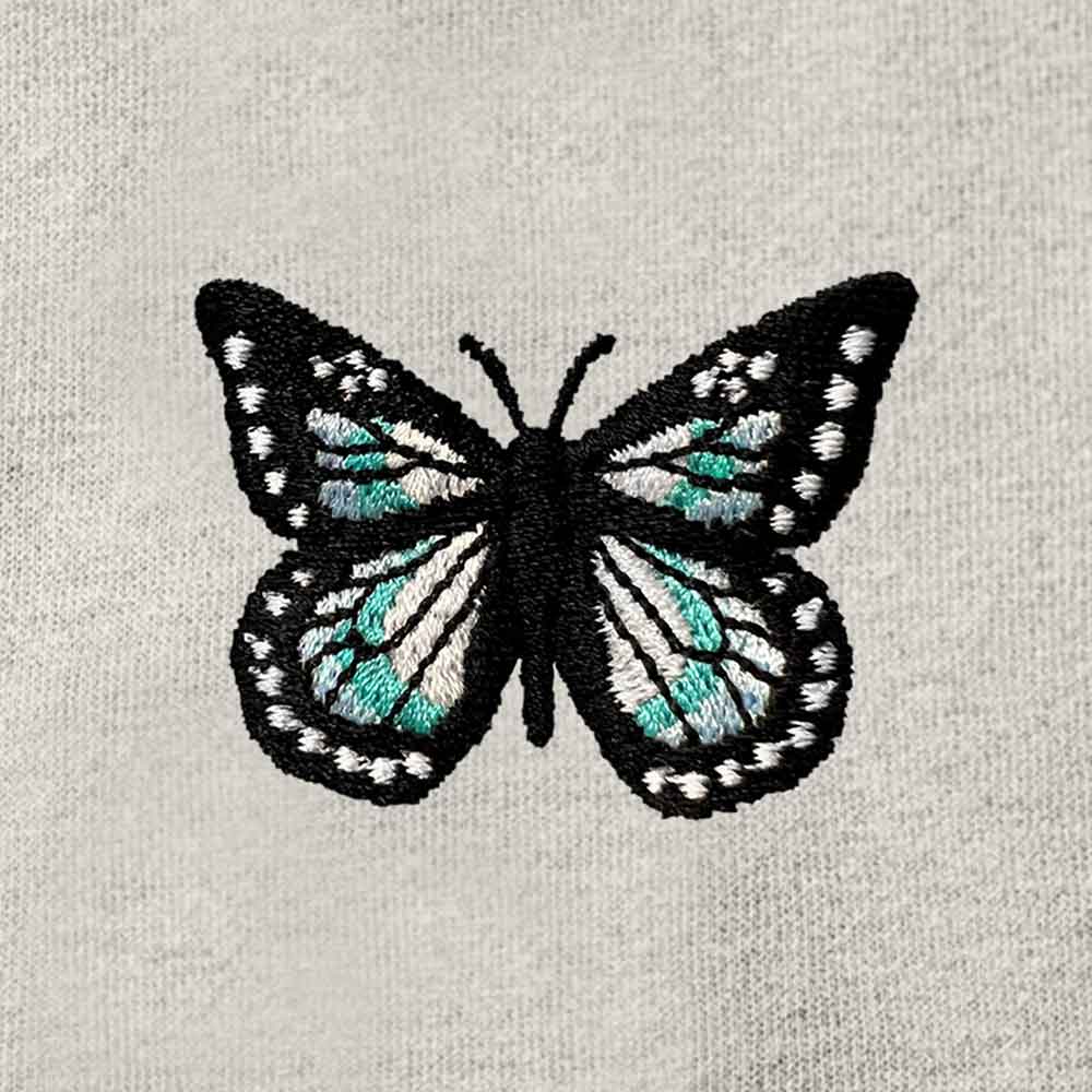 Dalix Butterfly Midweight Fleece Raglan Sleeve Zip Hoodie