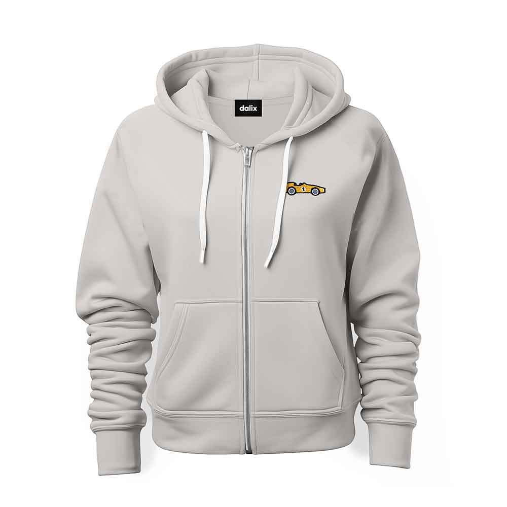 Dalix Race Car Midweight Fleece Zip Hoodie