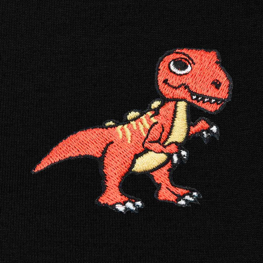 Dalix Embroidered T-Rex Zip Hoodie Soft Fleece Hood Sweatshirt Mens in Maroon 3XL XXX-Large