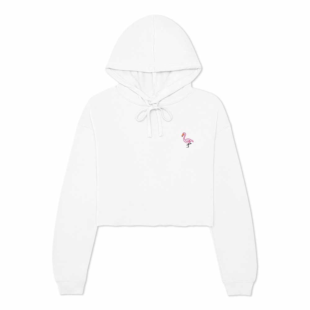 Dalix Flamingo Cropped Hoodie