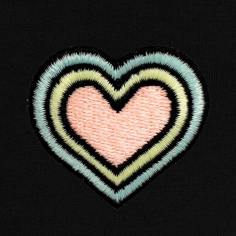 Dalix Heart Embroidered Fleece Cropped Hoodie Cold Fall Winter Women in Mauve 2XL XX-Large