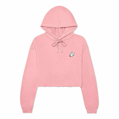 Dalix Ghost Embroidered Fleece Zip Hoodie Cold Fall Winter Women in Pink 2XL XX-Large