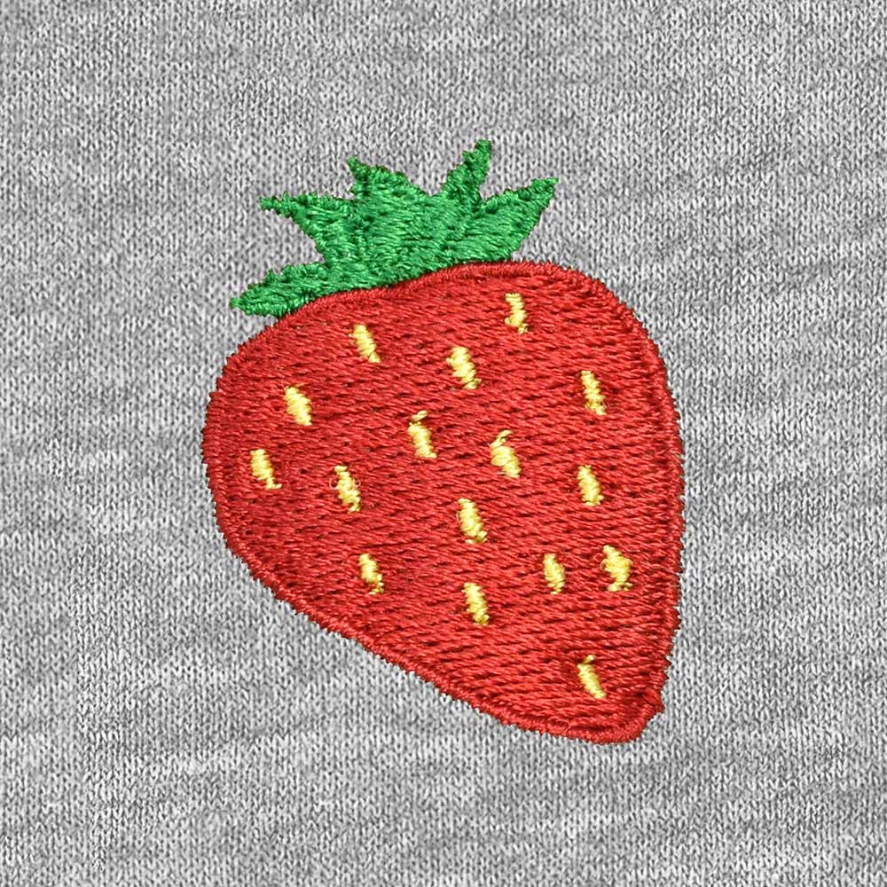 Dalix Strawberry Embroidered Fleece Cropped Zip Hoodie Cold Fall Winter Womens 2XL XX-Large