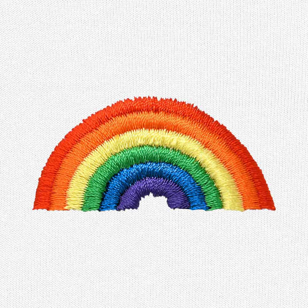 Dalix Rainbow Midweight Fleece Crewneck Sweatshirt