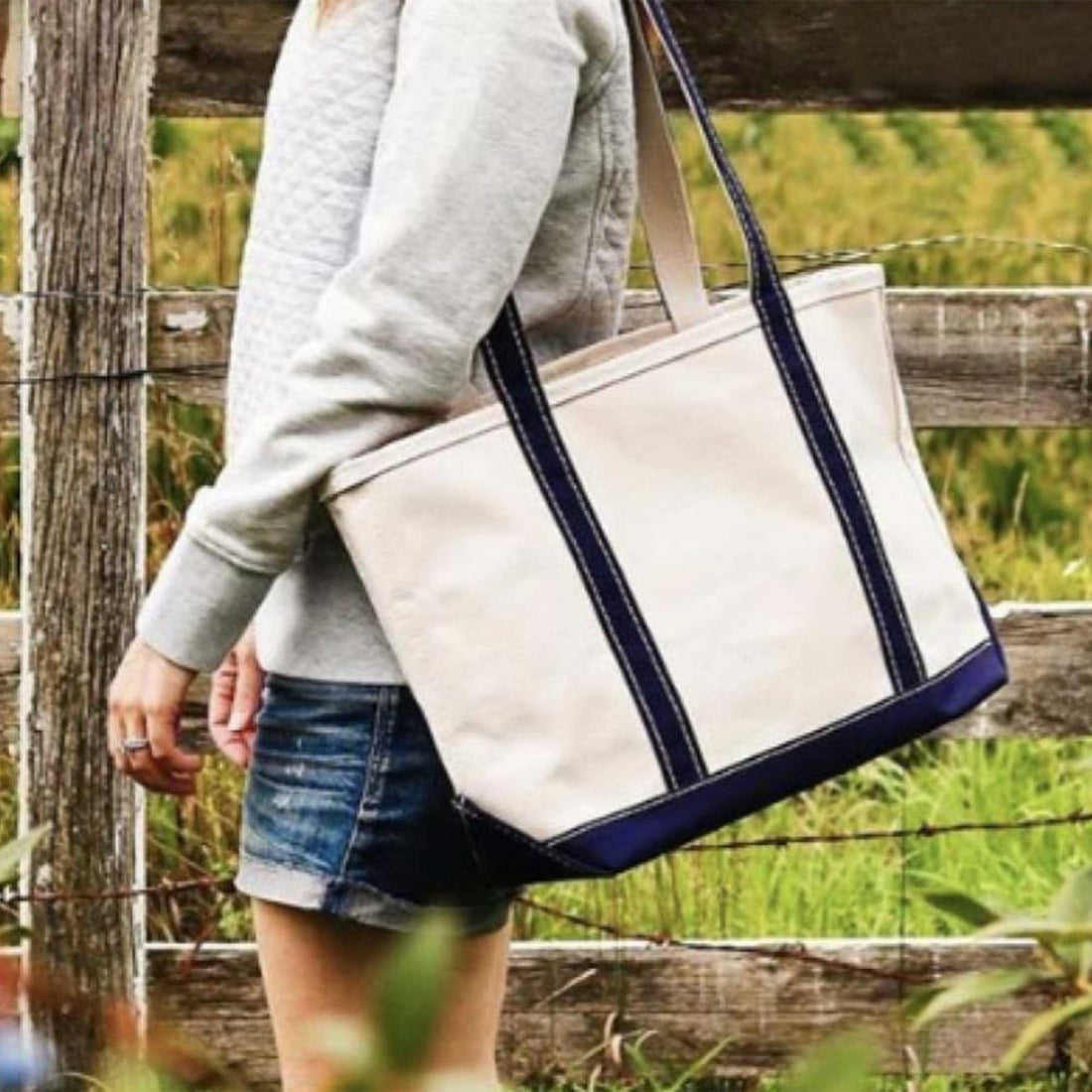 JSYK, tiktok found a $13 amazon dupe of the iconic l.l.bean canvas tote