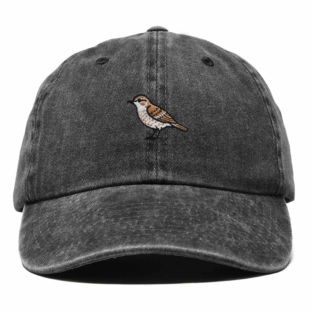 Dalix Cactus Wren Arizona Embroidered Bird Cotton Baseball Cap Dad Hat Mens Womens Outdoor Summer in Washed Black