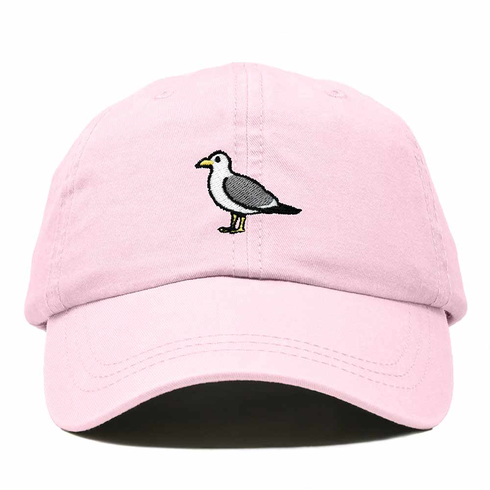 Dalix California Gull Utah Embroidered Bird Cotton Baseball Cap Dad Hat Mens Womens Outdoor Summer in Washed Pink