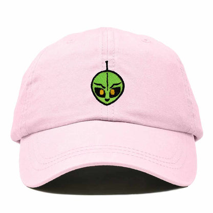 Dalix Duder Alien Embroidered Cotton Space UFO Outdoor Baseball Cap Dad Hat Mens in Washed Pink
