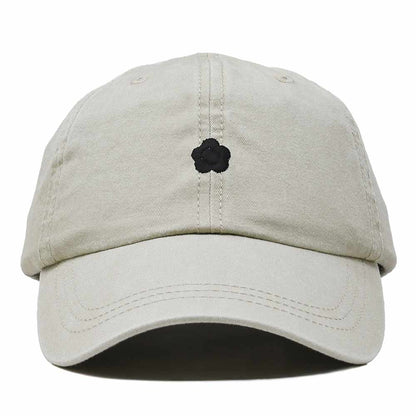 Dalix Lil Flower Embroidered Cotton Cap Outdoor Dad Hat Womens in White