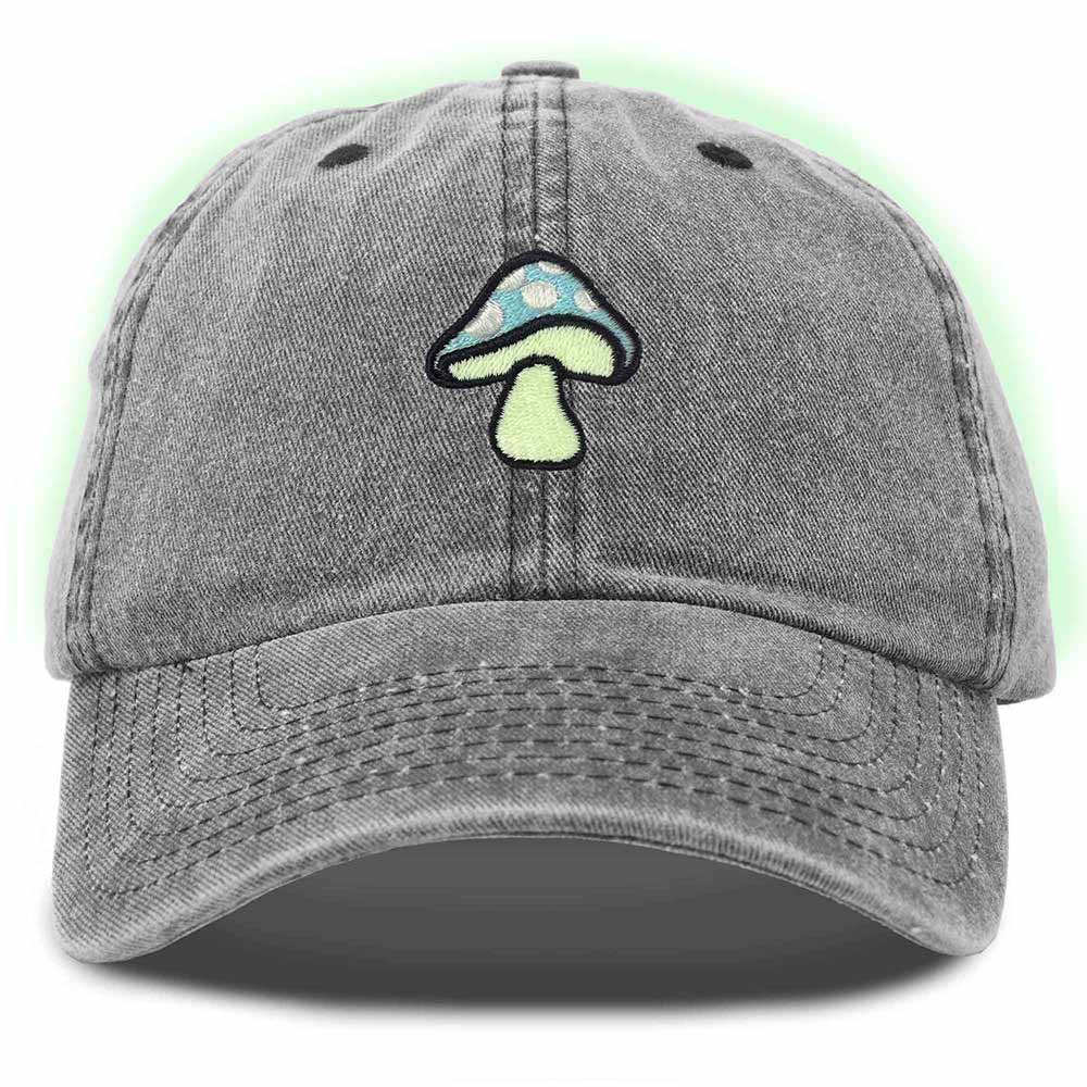 Dalix Mushroom Embroidered Fungi Magic Dad Hat Cotton Baseball Cap Adjustable Mens
