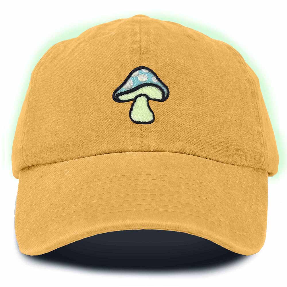 Dalix Mushroom Embroidered Fungi Magic Dad Hat Cotton Baseball Cap Adjustable Mens