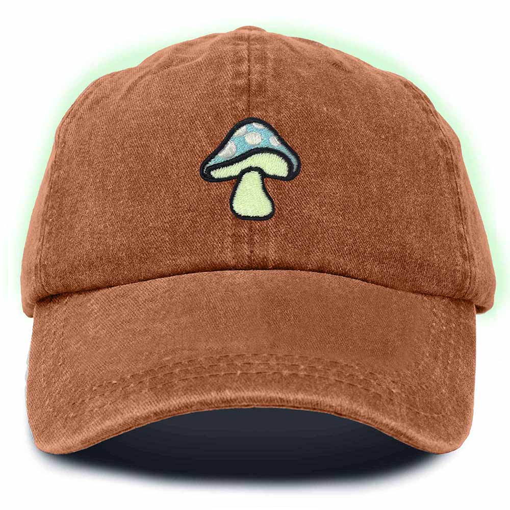 Dalix Mushroom Embroidered Fungi Magic Dad Hat Cotton Baseball Cap Adjustable Mens