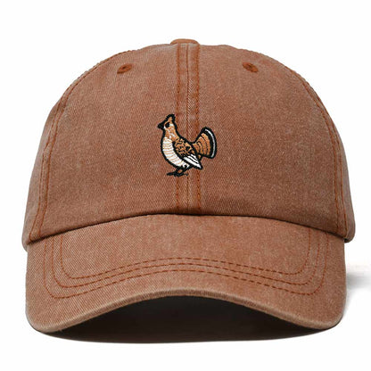 Dalix Ruffed Grouse Pennsylvania Embroidered Bird Cotton Baseball Cap Dad Hat Mens Womens Outdoor Summer in Washed Orange