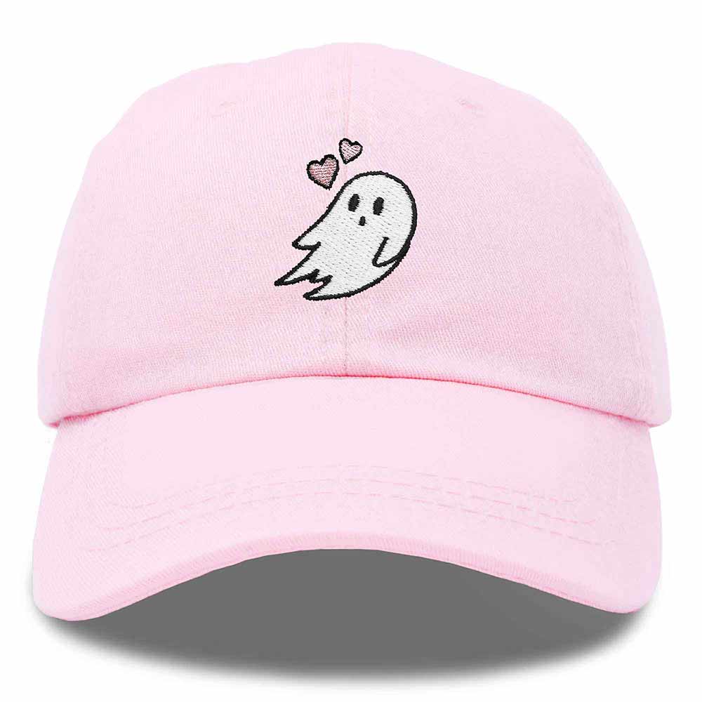 Dalix Heartly Ghost Embroidered Mens Womens Cotton Dad Hat Baseball Cap Adjustable