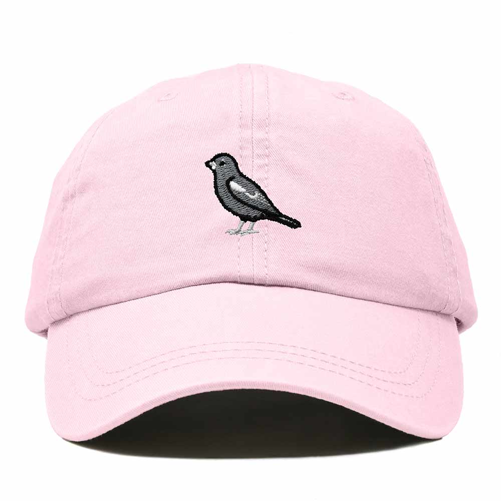 Dalix Lark Bunting Colorado Embroidered Bird Cotton Baseball Cap Dad Hat Mens Womens Outdoor Summer in Washed Pink