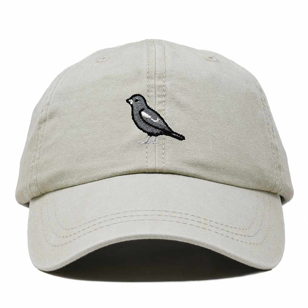 Dalix Lark Bunting Colorado Embroidered Bird Cotton Baseball Cap Dad Hat Mens Womens Outdoor Summer in Washed Stone White