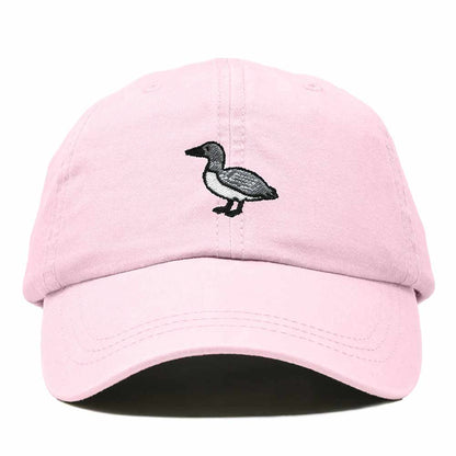 Dalix Common Loon Minnesota Embroidered Bird Cotton Baseball Cap Dad Hat Mens Womens Outdoor Summer in Washed Pink