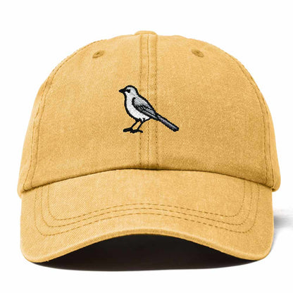 Dalix Northern Mockingbird Arkansas Embroidered Bird Cotton Baseball Cap Dad Hat Mens Womens Outdoor Summer in Washed Gold