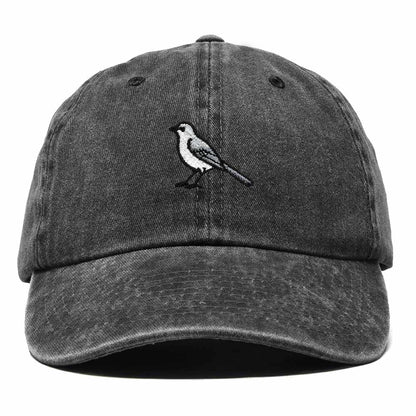 Dalix Northern Mockingbird Tennessee Embroidered Bird Cotton Baseball Cap Dad Hat Mens Womens Outdoor Summer in Washed Black