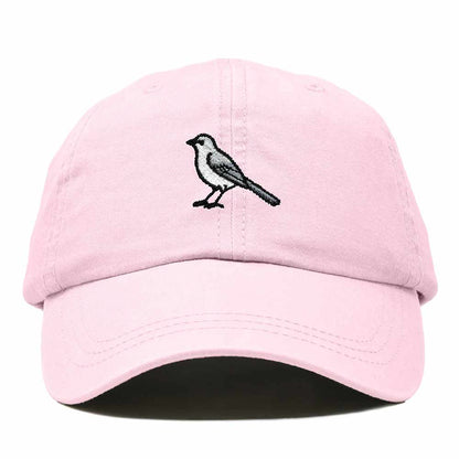 Dalix Northern Mockingbird Tennessee Embroidered Bird Cotton Baseball Cap Dad Hat Mens Womens Outdoor Summer in Washed Pink